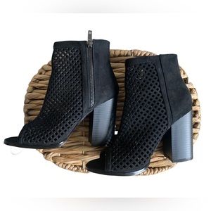 CHARLOTTE RUSSE - Black Open Toe Bootie - Size 8